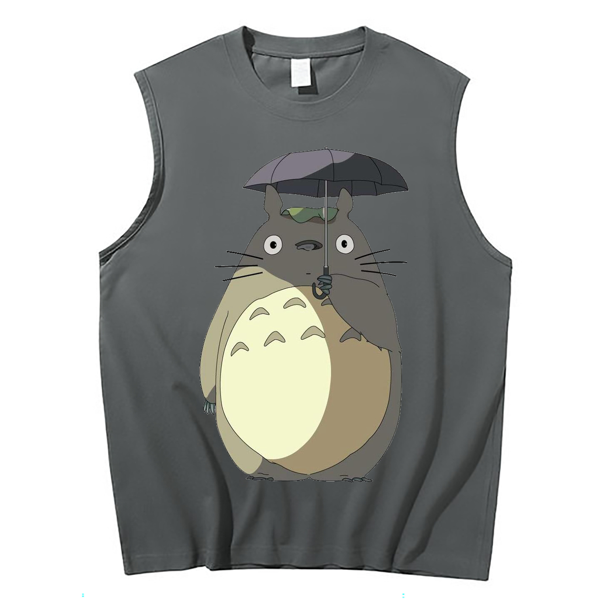 （画像用） となりのトトロ 草壁メイ 草壁サツキ My Neighbor Totoro Satsuki Kusakabe Mei Kusakabe コットン100％タンクトップ（フロントプリント）